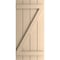 Ekena Millwork Rustic Four Board Joined Board-n-Batten Smooth Faux Wood Shutters w/Z-Board, 22W x 68H, PR SHUBJZ22X68SMPR - alternate 19